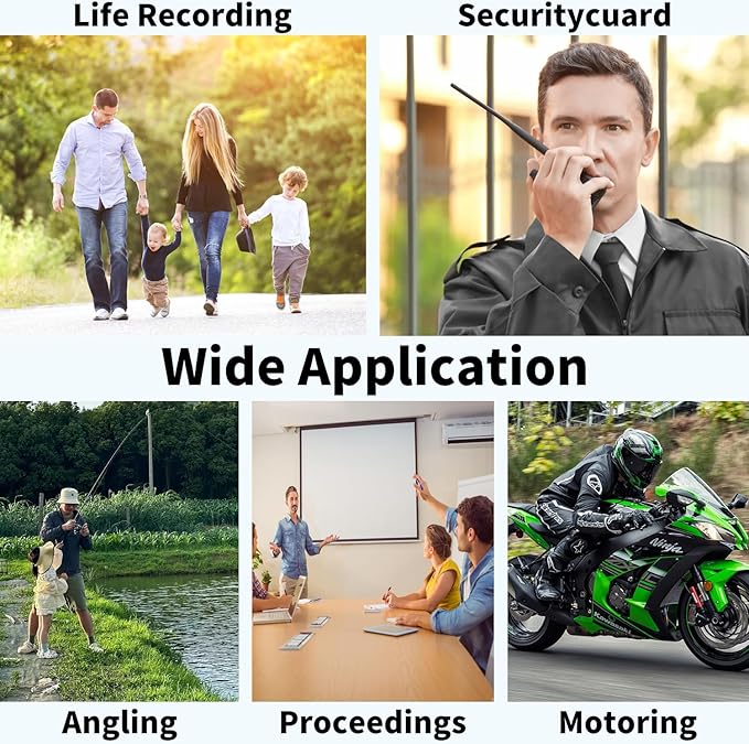 Mini Body Camera 64GB, 4K 30FPS Action Camera, Hands Free Sports Camera with Magnetic Back Clip, Wearable Body Cam POV Records Using for Traveling Cycling Vlogging