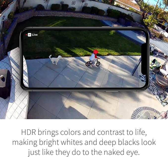 Arlo Pro 5S Spotlight Security Camera 2K HDR | Outdoor | Wireless with Spotlight | Dual-Band Wi-Fi Connects to Strongest Network|12X Zoom, 2-Way Audio, Color Night Vision,Live Stream(White, 5 Cameras)