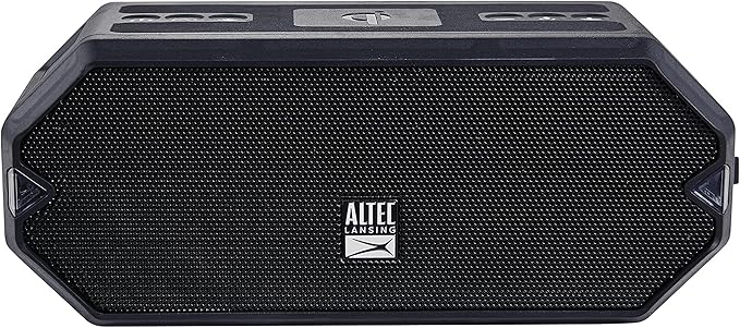 Altec Lansing - HydraBlast Wireless Portable Bluetooth Speaker, IP67 Waterproof for Parties, USB C Rechargeable Outdoor Speakers with Built in Phone Charger and LED Lights, 20 Hour Playtime