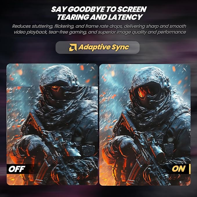 CRUA 27" 240Hz Gaming Monitor, 2k QHD(2560 * 1440P) IPS Screen Computer Monitor, Supports AMD Freesync, 120% sRGB, Blue Light Filter, Built-in Speakers, Wall Mountable Installs(HDMI 2.0/DP 1.4)-White