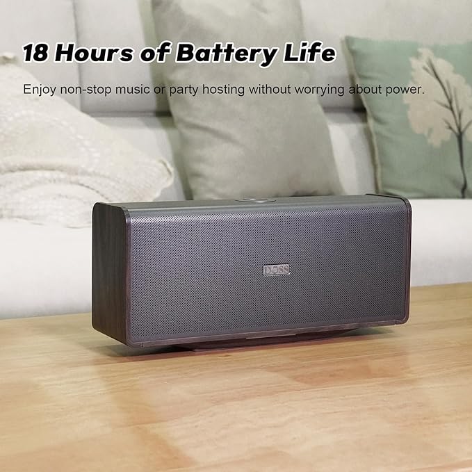 DOSS SoundBox Ultra Bluetooth Speaker with 2.1 Channel Audio, 80W Superior Sound with Deep Bass, Two DSP Technologies, 18H Playtime, BT 5.3, Wireless for Home, Office, Livingroom
