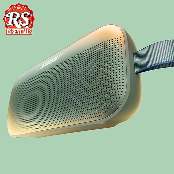 Bose SoundLink Flex Portable Bluetooth Speaker (2nd Gen), Portable Outdoor Speaker with Hi-Fi Audio, Up to 12 Hours Battery Life, Waterproof and Dustproof, Alpine Sage