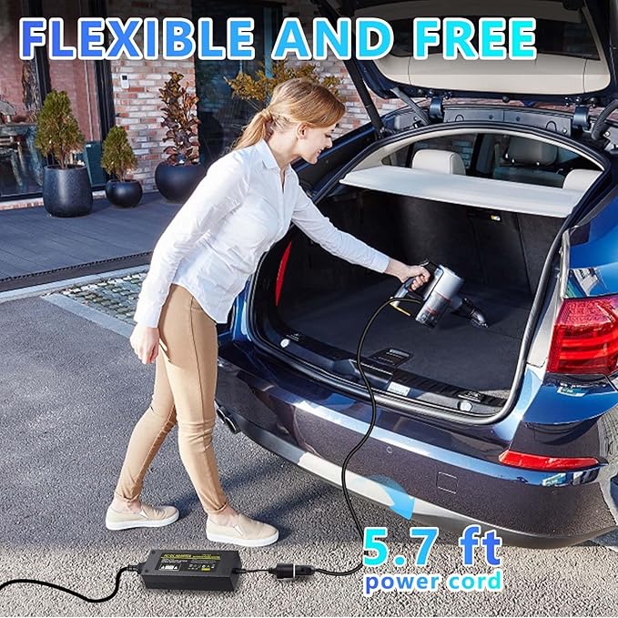 110V-240V to 12V 120W/10A Car Cigarette Lighter Socket AC/DC Power Supply Adapter for Car Inflator Refrigerator Vacuum Cleaner Stand-up Paddleboard (SUP) Pump