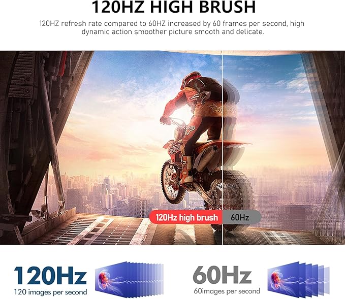 24.5 Inch Gaming Curved Monitor Built-in Speakers, 3000R 120Hz PC Screen Full HD 1080P, HDMI 2.0, VGA, Wall Mount Compatible 75 * 75mm