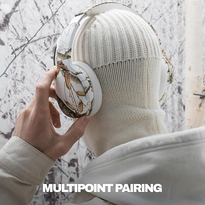 Skullcandy Crusher ANC 2 Wireless Over-Ear Bluetooth Headphones with Multi-Sensory Bass, Active Noise Cancelling, Up to 60 Hours Battery, Microphone for iPhone Android - Realtree Edge Colors Pink