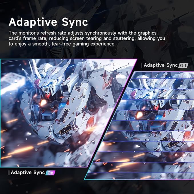 24 inch Gaming Monitor 240Hz, FHD 1080p, VA Panel, 2ms Response Time, Adaptive sync, PC Computer Monitor, 3-Sided Frameless, Ultra Slim, 99% sRGB, Bluelight Filter, HDMI & DP Ports,Black