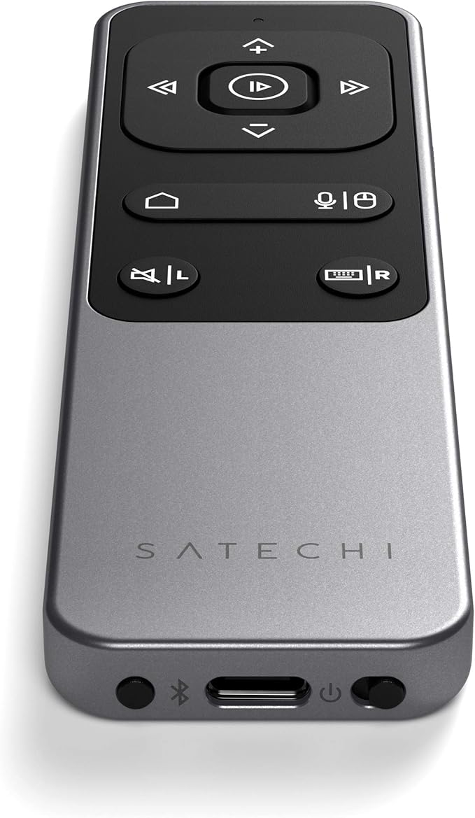Satechi Bluetooth Remote Control, R2 Multimedia Remote Control in Presentation & Media Mode, for MacBook Air/Pro M4, iPad Air/Pro M4/M3, Not Compatible with Windows 10/11