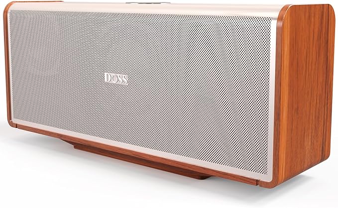 DOSS SoundBox Ultra Bluetooth Speaker with 2.1 Channel Audio, 80W Superior Sound with Deep Bass, Two DSP Technologies, 18H Playtime, BT 5.3, Wireless for Home, Office, Bedroom-Gold