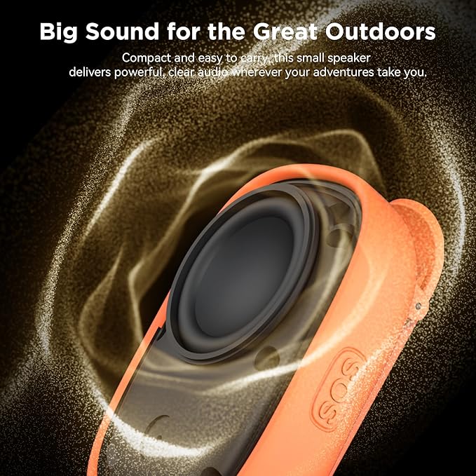 Portable Bluetooth Speakers - Mini Speaker with 6W HD Sound, TWS Pairing, 6H Playtime Bluetooth 6.0 Outdoor Speakers Wireless for Home Parties, Beach Fun
