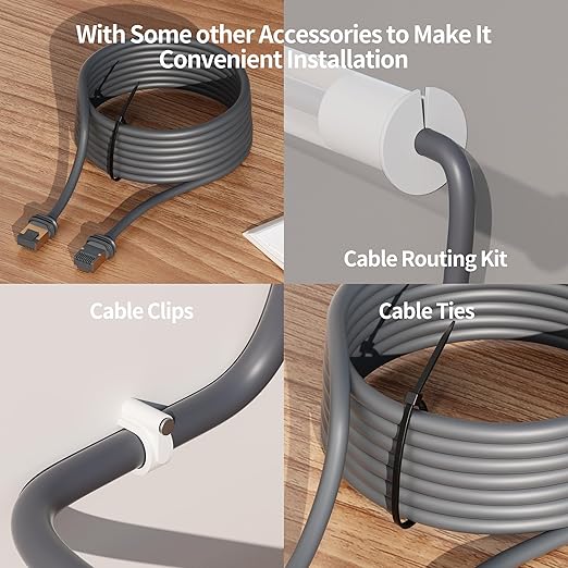 Starlink Gen 3 Ethernet Replacement Cable - 75FT/25M Weatherproof Outdoor Extension Cable with Accessories - Standard V3 for Starlink Mini