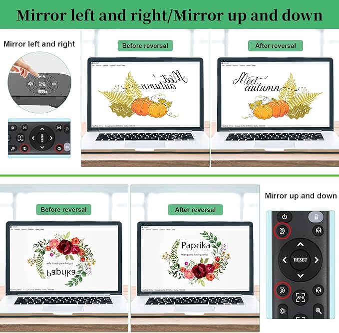 Document Camera for Classroom, USB Camera for Teacher, 12MP & 9X Zoom-in, Move lmage, Mic and Speaker, Mirroring, LED Light, 2 Port HUB, for Remote Learning, Painting, Live Demo (with Remote)