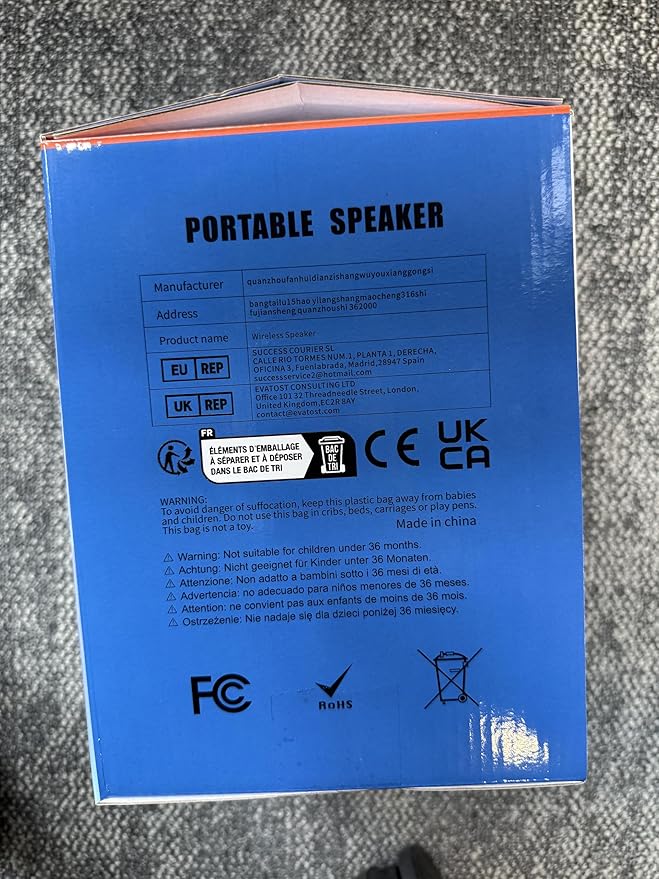 30W Portable Bluetooth Speaker Wireless with Loud Crystal Clear Stereo Sound - TWS Pairing & 24H Playtime with Led Lights | Small Party Speakers for Indoor/Outdoor, Travel, Gathering (1pcs)