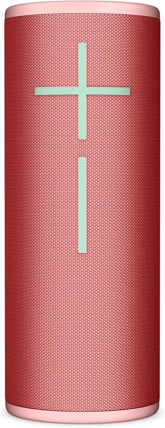 Ultimate Ears MEGABOOM 4 Portable Waterproof Bluetooth Speaker, 360-Degree Sound, Thundering Bass, 147ft Range, 20-Hour Battery, Floating Speaker - Red