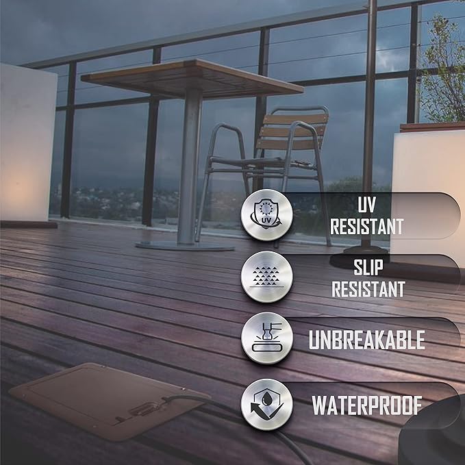 TayMac DOC320Z Deck/Floor Cover, 1-Gang, Bronze (Pack of 4)