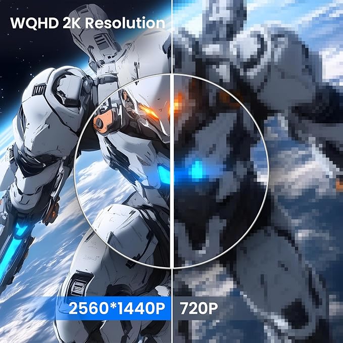 34inch 200Hz, Curved Gaming Monitor, WQHD 2560 * 1440p, VA Panel, 1ms Response Time, Adaptive sync, 3-Sided Frameless, Ultra Slim, 99% sRGB, Bluelight Filter, HDMI(TMDS)& DP Ports,Black