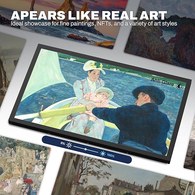 21.5 Inch Large Digital Picture Frame, 1920x1080 FHD IPS WiFi Electronic Photo Frame with Remote Control, 32GB Storage, Wall-Mountable, Instantly Share Photo/Video via Apps, Email, Black