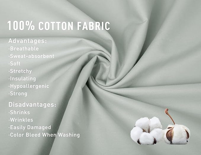 Sunflower Body Pillowcase 100% Cotton Long Pillow Cover/Case Envelope Closure 1 Pack, 21×54 inches Storm Gray, Soft and Breathable