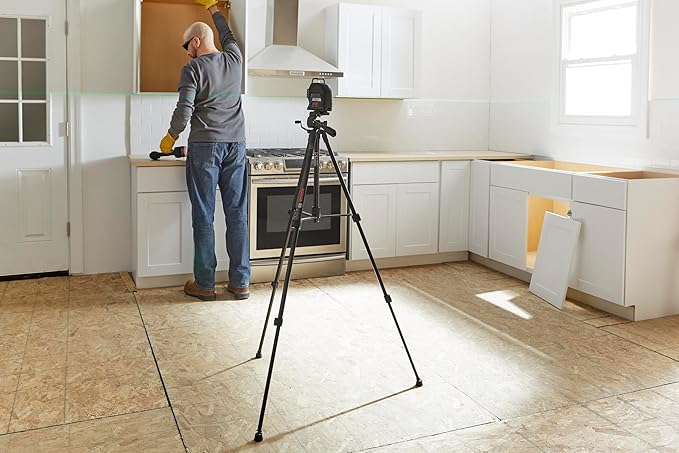 BOSCH BT 150 Compact Tripod with Extendable Height for Use with Line Lasers, Point Lasers, and Laser Distance Measures