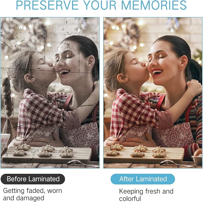 Jetec 1000 Pcs Laminating Sheets Bulk 8.6 x 12 Inch Clear Lamination Sheets 4 Mil Lamination Pouches Thermal Lamination Paper Hold Sheet Clear Letter Size Sheets Home Office Supplies