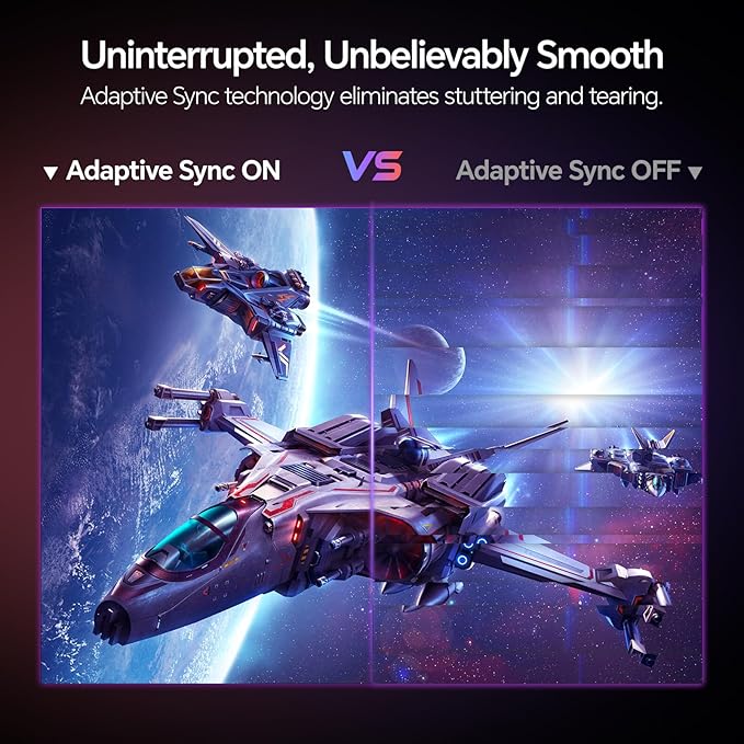 KOORUI Gaming Monitor, 27" Fast IPS Computer Monitor, 320Hz QHD HDR400 Display, PIP/PBP Mode 1ms PC Screen, 98% DCI-P3 Color Gamut, Adaptive Sync, VESA Mountable, HDMI 2.0, DP 1.4, G2721E