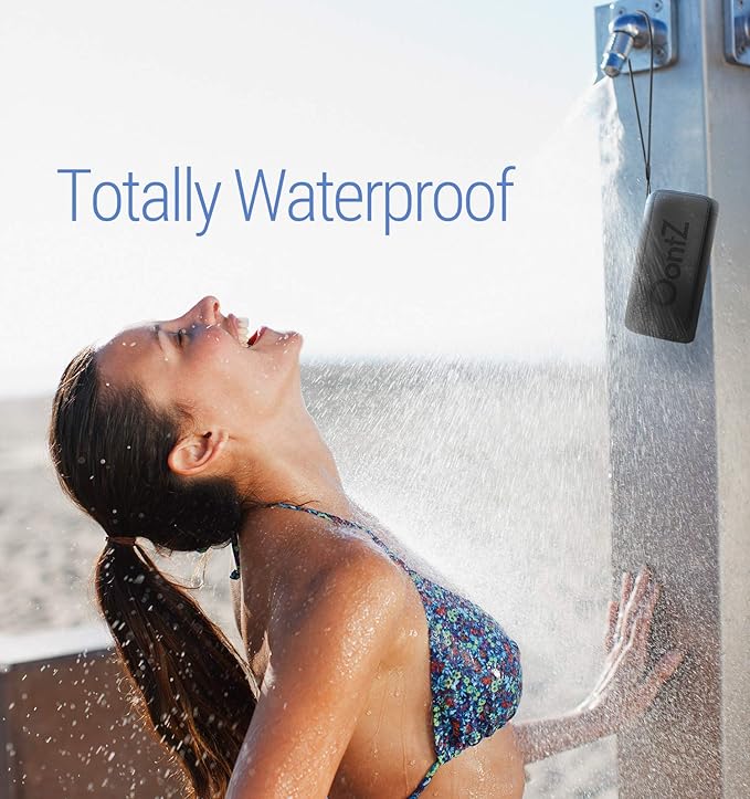 OontZ Angle 3 RainDance IPX7 Waterproof Bluetooth Speaker - 10W Sound, 12-Hr Battery, Budget-Friendly Portable Speaker Bluetooth 4.2 with 100ft Wireless Range for Travel, Party, Outdoor or Home