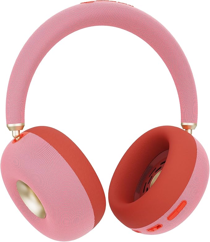 BUGANI AirCore Open-Ear Wireless Headphones: Bluetooth 5.3 Over-Ear Headset with Removable Noise-Canceling Ear Caps, Dual-Driver HiFi Sound, 24H Battery Life Comfortable Fit, Type-C Fast Charging