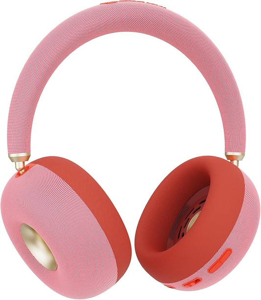 BUGANI AirCore Open-Ear Wireless Headphones: Bluetooth 5.3 Over-Ear Headset with Removable Noise-Canceling Ear Caps, Dual-Driver HiFi Sound, 24H Battery Life Comfortable Fit, Type-C Fast Charging