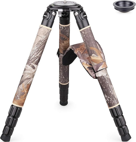 INNOREL RT90CM Carbon Fiber Bowl Tripod - Heavy Duty With 75mm Bowl, 40mm Leg Tube, Ultra Stable Professional Camera Tripod, Max Load 88lb/40kg, Camouflage Sleeve