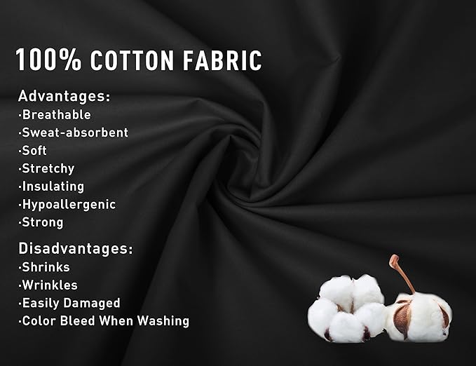 Sunflower Queen Pillowcases Set of 2, 100% Cotton Queen Size Pillow Cases 2, 20×30 inches Black, Soft and Breathable