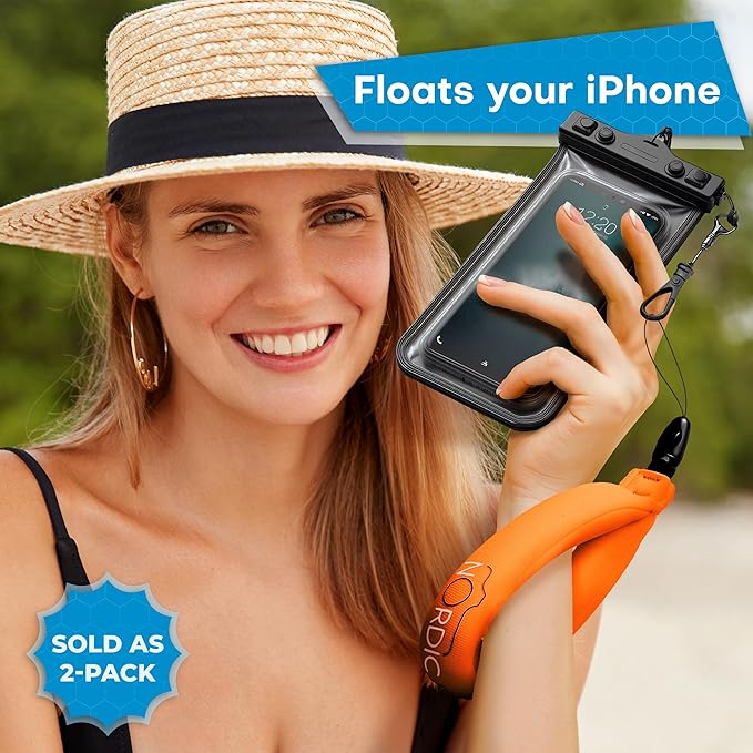 GoPro Float Strap (2-Pack) – Waterproof Wrist Lanyard for Underwater Camera, Insta360, DJI Action, Fujifilm XT5 - Canon Accessories & Pool Floats