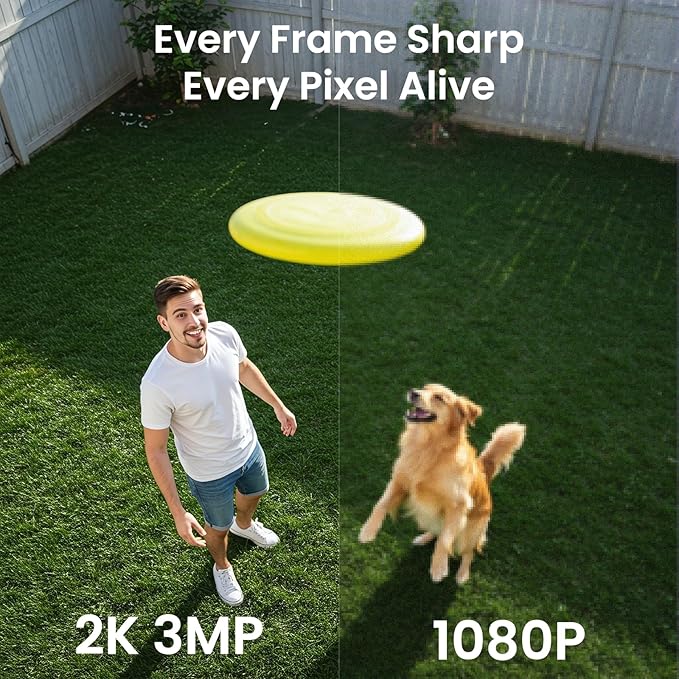 Security Cameras Wireless Outdoor-Solar&Battery Powered 2K 2.4G Cameras for Home Security, Instant Alert, AI Human Detection, Color Night Vision, 2-Way Talk, SD Storage, Work with Alexa, Z1 4P