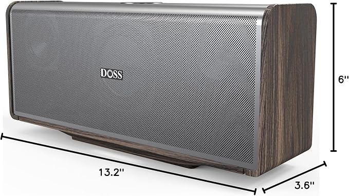 DOSS SoundBox Ultra Bluetooth Speaker with 2.1 Channel Audio, 80W Superior Sound with Deep Bass, Two DSP Technologies, 18H Playtime, BT 5.3, Wireless for Home, Office, Livingroom