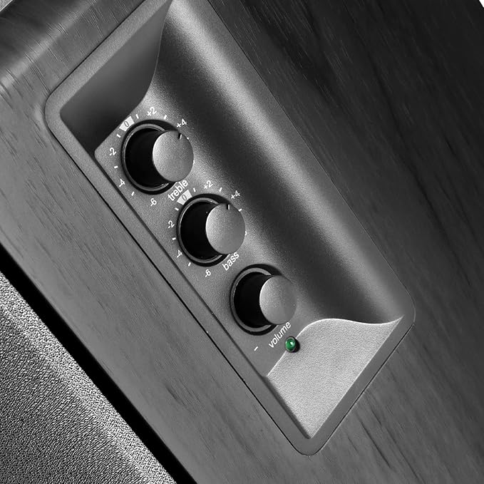 Edifier R1280T Powered Bookshelf Speakers - 2.0 Active Near Field Studio Monitor Speaker - Black - 42 Watts RMS