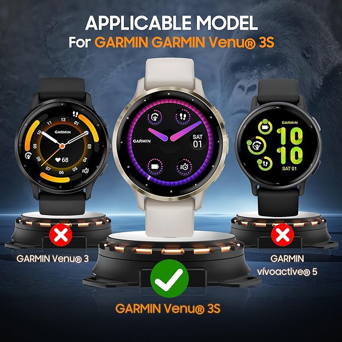 4 Pack for Garmin Venu 3S Screen Protector PMMA,Screen Protector Precise Fit Scratch Resistance for Garmin Venu 3S