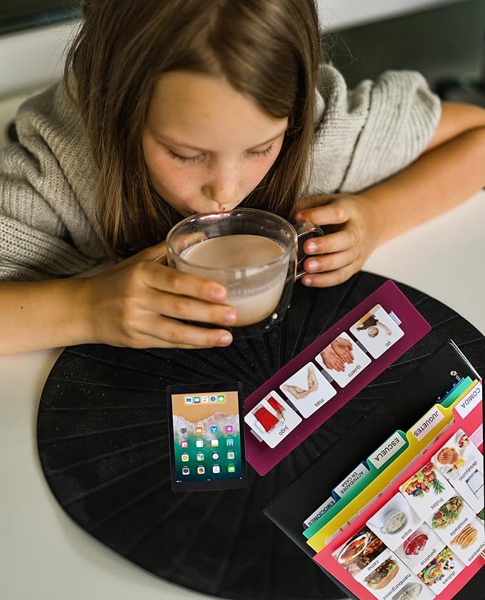 Visual Communication Book,162 ASD Photo Picture Cards: Autism Language Vocabulary, Speech Articulation Therapy, ADHD & Aprexia Learning (English Laminate Real Photo Book, Large)