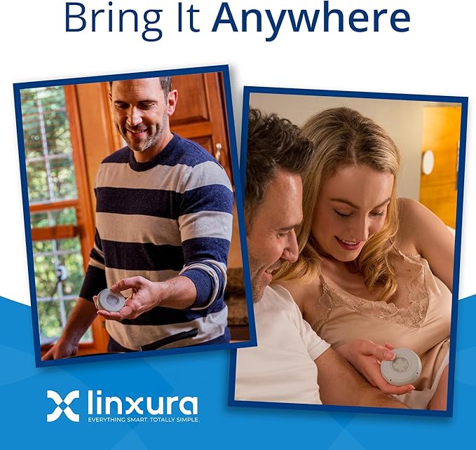 Smart Home Controller + Bluetooth Controller - Works with Alexa, Google Home, Home Assistant, SmartThings, Lights, thermostats and More - Programmable & Customizable Buttons (Sterling Moon)