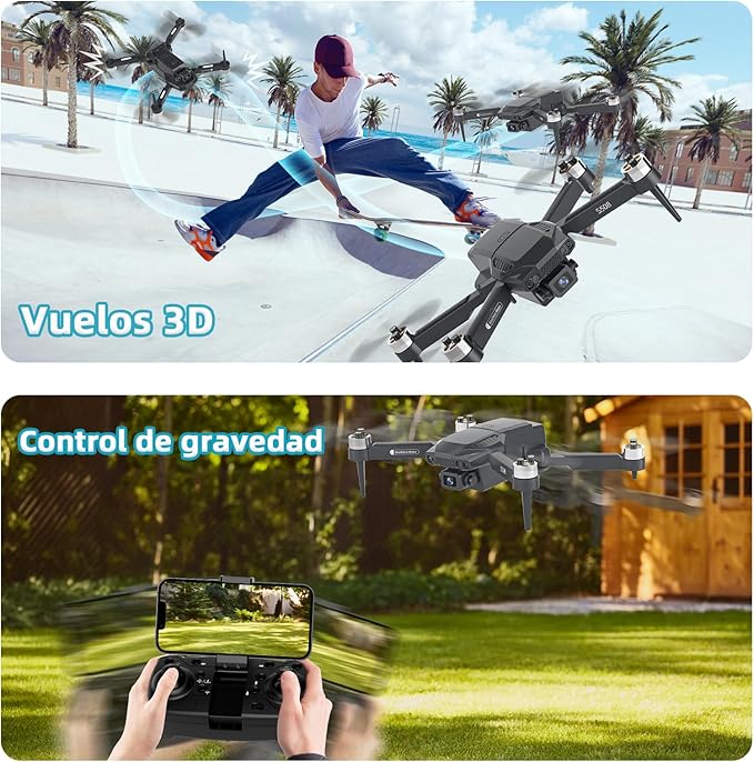 S508 Mini Drone with Camera 90°adjust, Remote Control Helicopter for Beginners, FPV RC Quadcopter with 720P Live Video Camera, Foldable Drone with Upgrade Altitude Hold, Gravity Control, Carry Case
