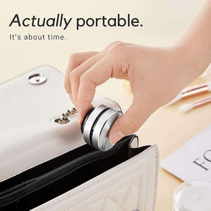 Anything Speaker - Portable Mini Bluetooth - Turn Anything Into A Speaker! Wireless Bone Conduction Induction Vibration Humbird + Gift Box - Nano Travel Sized, 360° Sound (Silver)