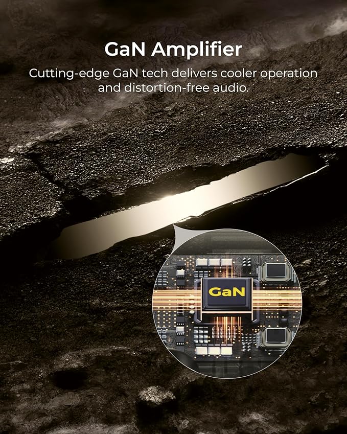 ULTIMEA 5.1.4ch Sound Bar with Dolby Atmos, Wireless Surround Sound System for TV with 2 Surround Speakers, Sound Bar for Smart TV with 8" Subwoofer for Home Theater, BT 5.4, HDMI eARC, Skywave X50