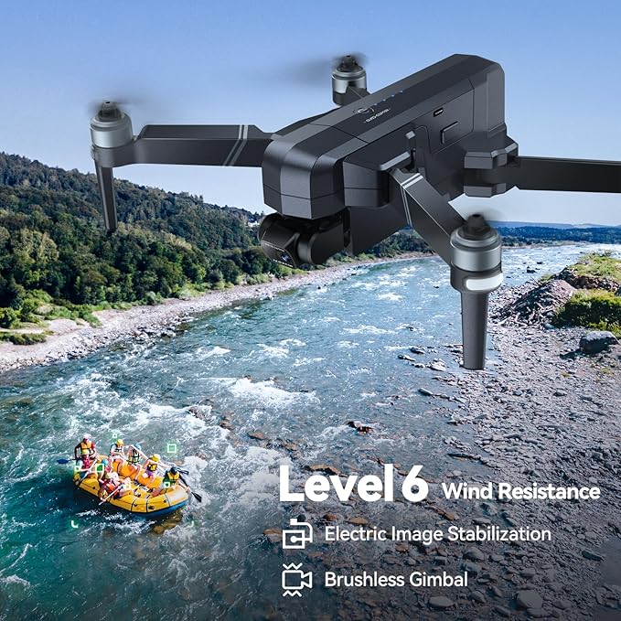 Ruko F11GIM2 Drones with Camera for Adults 4K, 64Mins Flight Time, Gimbal & EIS 4K Camera, 16404ft Digital video Transmission, GPS Auto-return Professional Quadcopter, Level 6 Wind Resistance
