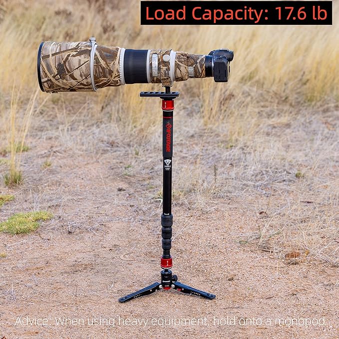 IFOOTAGE Cobra 3 A180T,Camera Monopod with Tripod Base,Aluminum Professional Video Monopod,Suitable for SLR Cameras and Camcorders(71")