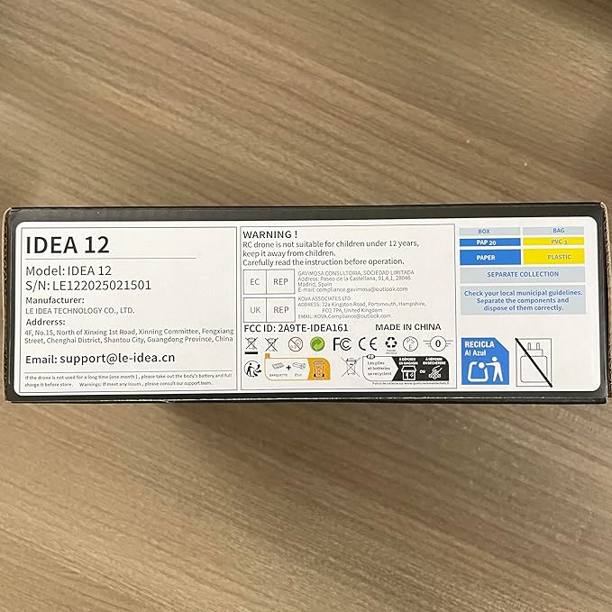 LE-IDEA Mini Drone with Camera 1080P, IDEA12 FPV Foldable Drone for Adults, 270° Obstacle Avoidance, One-Key Take Off/Landing, Headless Mode, 3 Speed Adjustment, RC Quadcopter for Beginners (Orange)