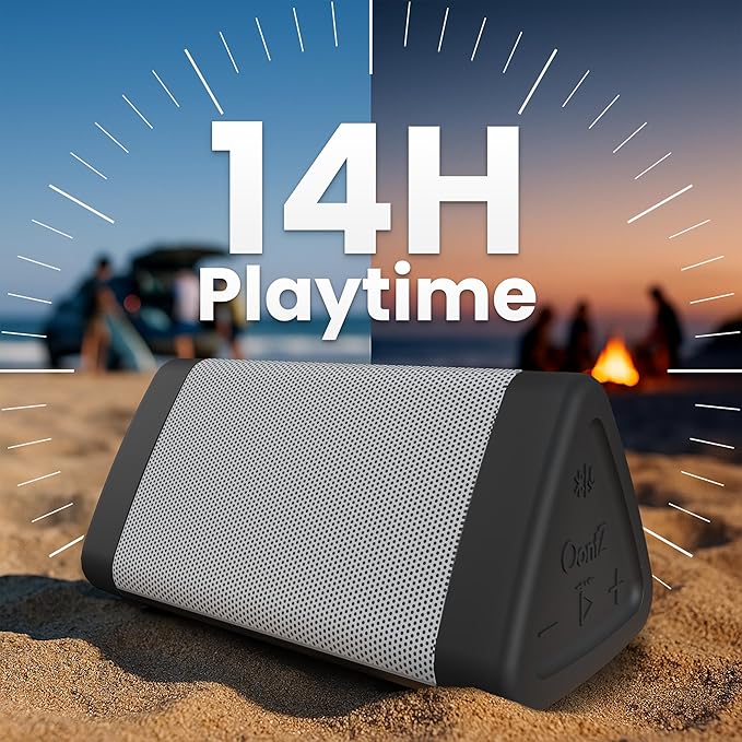 Oontz Upgraded Angle 3 Portable Bluetooth Speaker 5.0, 2 Pack - 10W Sound, 14-Hr Battery, 100ft Wireless Range, IPX5 Water-Resistant, Budget-Friendly Small Speaker for Travel, Outdoor, Home (White)