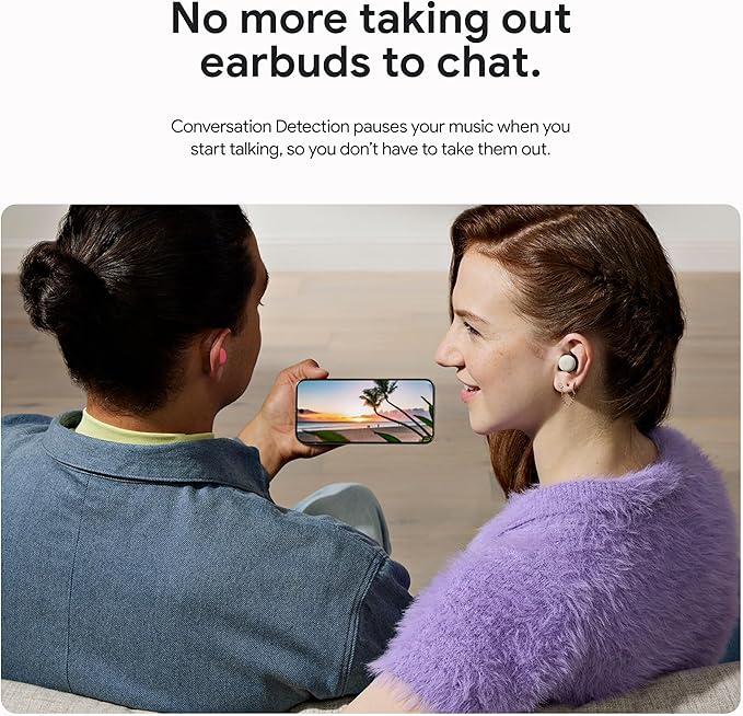 Google Pixel Buds Pro 2 - Wireless Earbuds with Active Noise Cancellation – Bluetooth Headphones - Hazel