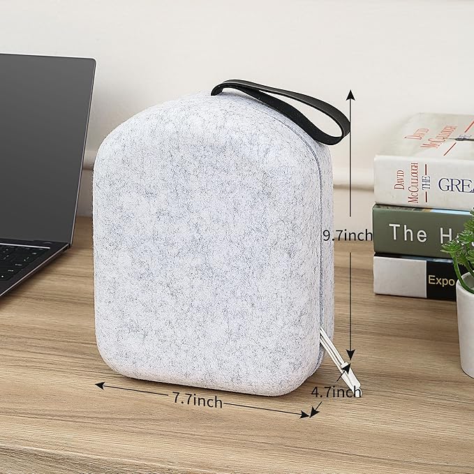 iofeiwak Rugged Armor Carrying Case for Vision Pro - Compact & Premium Hard Shell Travel Case - Beige