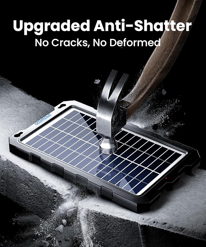 POWOXI Upgraded 7.5W-Solar-Battery-Trickle-Charger-Maintainer-12V Portable Waterproof Solar Panel Trickle Charging Kit for Car, Automotive, Motorcycle, Boat, Marine, RV,Trailer, Snowmobile, etc.