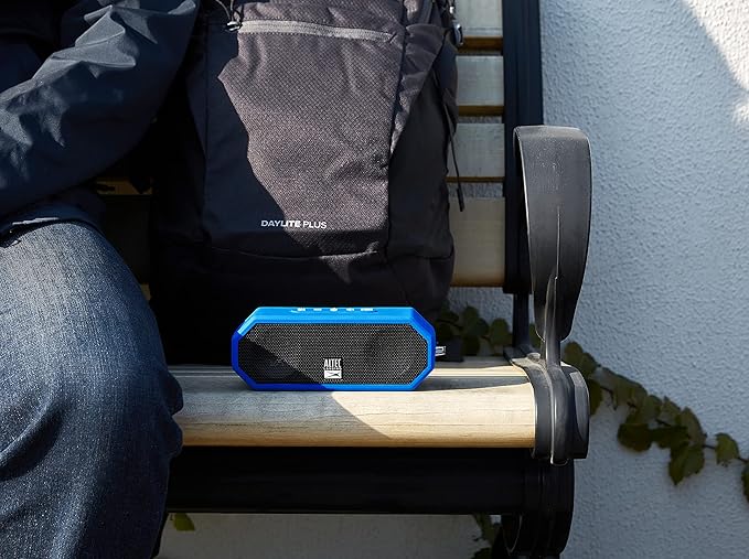 Altec Lansing LifeJacket H2O 4 - Waterproof Bluetooth Speaker, Durable & Portable Speaker with Voice Assistant, 10 Hour Battery Life & 100 Foot Range, Royal Blue