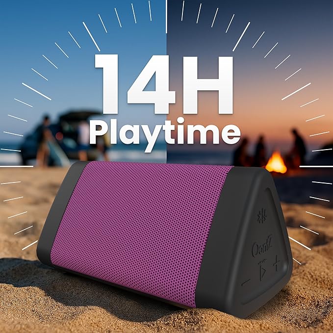 Oontz Upgraded Angle 3 Portable Bluetooth Speaker 5.0, 2 Pack - 10W Sound, 14-Hr Battery, 100ft Wireless Range, IPX5 Water-Resistant, Budget-Friendly Small Speaker for Travel, Outdoor or Home (Pink)