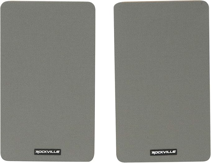 Rockville RockShelf 54C V2 360W Wood 5.25" Bookshelf Speakers/4 Ohm, Audiophile Woofer, Silk Tweeter, Wall-Mountable, for Home Theater and Music Enthusiasts