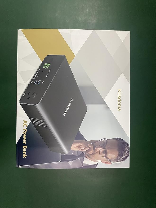 Krisdonia Power Bank with AC Outlet, Portable Laptop Charger Battery Bank USB C 100W Fast Charging, 80000mAh/296Wh Power Station External Battery Pack 130W/110V for Outdoor Camping Home Office